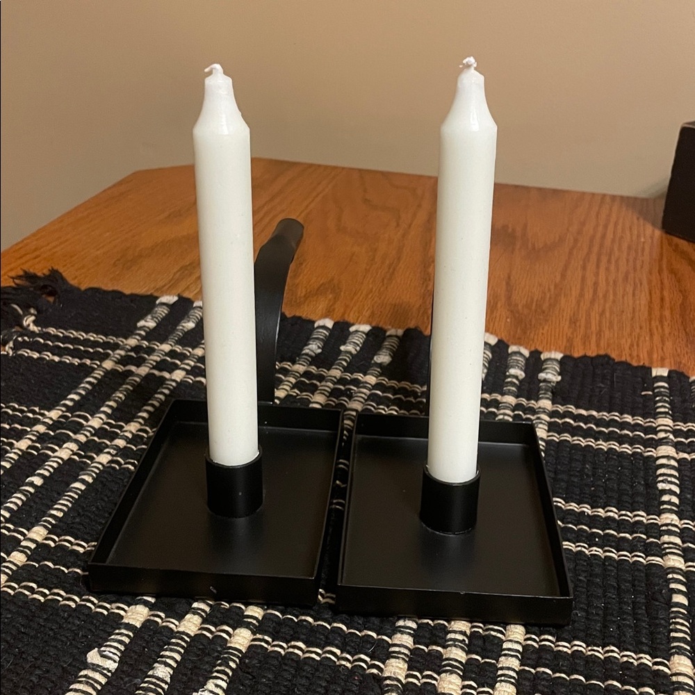 Black Metal Candle Holders